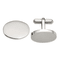 Stainless Steel Polished Oval Cuff Links