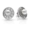 Sterling Silver Freshwater Pearl and Cubic Zirconia Earring
