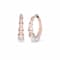 14K Yellow Gold Over Sterling Silver Acrylic and Enamel Bamboo Illusion
Hoops in Ballerina Slipper