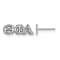 Rhodium Over Sterling Silver LogoArt Extra Small Post Earrings