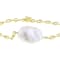 Freshwater Pearl Station Bracelet In 18K Gold Over Sterling Silver