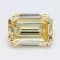 1.24ct Yellow Emerald Cut Lab-Grown Diamond VS2 Clarity IGI Certified