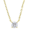 Elegant Lab-Grown Diamond Solitaire Pendant Necklace In 18K Gold Over
Sterling Silver