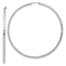 Rhodium Over 14k White Gold Polished, Satin and Diamond-Cut 2 1/8"
Endless Hoop Earrings