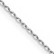 Rhodium Over 14k White Gold 0.8mm Solid Diamond-Cut Cable 14 Inch Chain