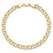 10k Yellow Gold 5.25mm Double Link Charm Bracelet