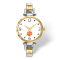 LogoArt Clemson University Elegant Ladies Two-tone Watch