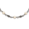Sterling Silver Antiqued 8-8.5mm Freshwater Cultured Pearl 20 inch Necklace