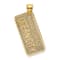 14k Yellow Gold Textured Maryland Ocean City License Plate pendant