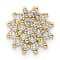 14K Yellow Gold Lab Grown Diamond SI1/SI2, G H I, Cluster Chain Slide
Pendant 0.28ctw