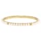 Cultured Freshwater Pearl Bangle Bracelet In 18K Gold Over Sterling
Silver 4mm