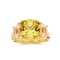 Lab Created Yellow Sapphire and White Topaz 18K Yellow Gold Over
Sterling Silver 3-Stone Ring