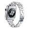 White Crystal Detail White Stainless Steel Apple Watch Band (38/40mm).
Watch Not Included.
