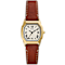 Fossil Harlow 28mm Beige Dial Brown Leather Strap Watch