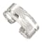 Sterling Silver Solid Polished Hammered Fancy Cuff Bracelet