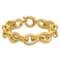 18K Yellow Gold 16.8mm Open Link Cable 8.5 inch Bracelet
