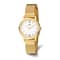 Ladies Charles Hubert Stainless Steel IP-plated Silver-tone Dial Mesh Band