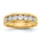 10K Yellow Gold Lab Grown Diamond, SI1/SI2, G H I, Men's Ring