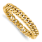 Yellow Ion Plated Stainless Steel Polished 12mm Heavy Curb Bracelet