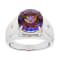 Cosmopolitan Beyond™ Topaz Rhodium Over Silver Men's Ring 5.85ctw