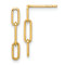 14k Yellow Gold Polished Open Link Dangle Earrings