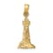 14k Yellow Gold 3D Textured St. Augustine Lighthouse Pendant