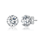 CZ Stud Earrings In Sterling Silver 3.8ctw