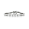 Princess-Cut CZ Tennis Bracelet In Rhodium Over Brass