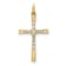 14K Yellow Gold 1/10ct. Diamond Cross Pendant