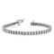 Rhodium Over 14k White Gold Illusion Setting Diamond Bracelet