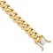 14k Yellow Gold and 14k White Gold 11mm Hand-Polished Traditional Curb
Link Bracelet