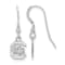 Rhodium Over Sterling Silver LogoArt University of South Carolina Extra
Small Dangle Earrings