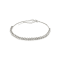 Round Moissanite Rhodium Over Sterling Silver Tennis Bracelet