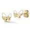 Bellissima Gold 14K Yellow Gold Double Butterfly Studs