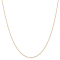 14K Yellow Gold 1.2mm Diamond-cut Beaded Pendant Chain Necklace