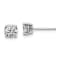 Rhodium Over 14K White Gold 1ct. 5.0mm Cushion D E F Pure Light
Moissanite Earrings
