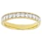 Lab-Grown Diamond Band Ring In 14K Yellow Gold Over Sterling Silver 1.00ctw