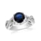 2.5ctw Sapphire and Diamond Ring in 14k White Gold