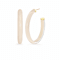 14K Yellow Gold Over Sterling Silver XL Oval Illusion Nude Acrylic Hoops
in Lotus