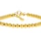 Polished Bead Bracelet In Gold-Tone 5mm