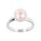 Blush Freshwater Pearl Ring In Sterling Silver