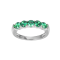 Green Cubic Zirconia Platinum Over Sterling Silver Ring 1.98ctw