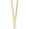 14K Yellow Gold Anchor and Cable Link 20-inch Toggle Necklace