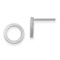 Rhodium Over 14k White Gold 9mm Open Circle Earrings