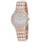 Bulova Women's Phantom White Dial, Rose Stainless Steel Watch