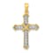 14K Yellow Gold Passion Diamond Cross Pendant