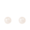 14k Yellow Gold 10-11mm White Freshwater Pearl Stud Earrings