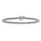 Rhodium Over 14k White Gold Diamond Tennis Bracelet 1.25ctw