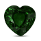 Tsavorite 9.8x9.5mm Heart Shape 4.95ct