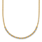 14K Two-tone Diamond-cut Beaded 18-inch Necklace